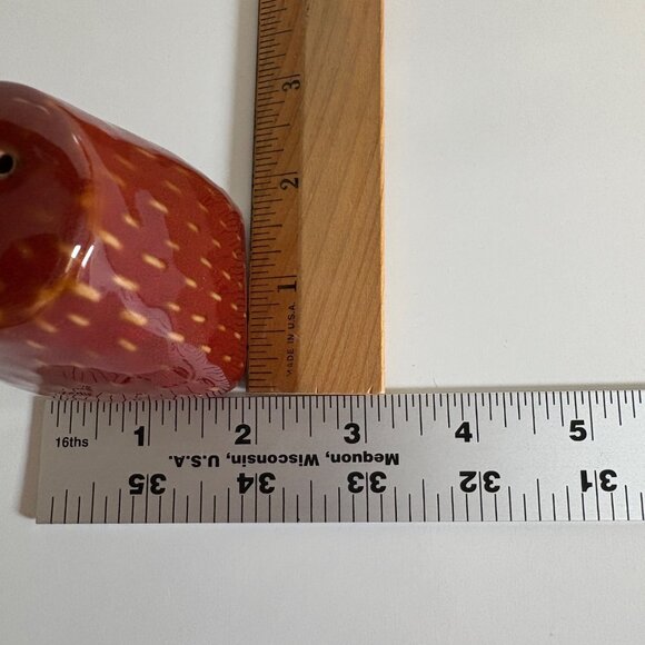 Ruff Hewn Stoneware Stitch Brick Red Cream & Sugar, Salt & Pepper Shakers 5 pcs - Picture 9 of 10